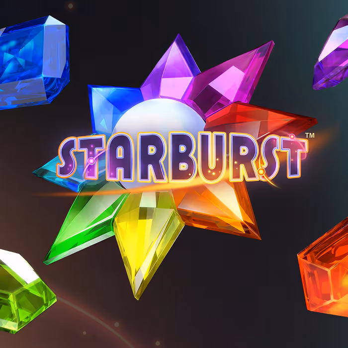 Starburst slot bursting with neon gems and re-spins